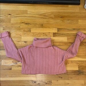Forever 21 Cozy Pink Turtleneck Sweater